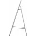 Лестница-стремянка алюминиевая, 8 ступеней, вес 6,07 кг арт. 65346