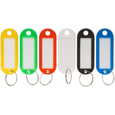 Бирки для ключей, пластиковые (набор 6 шт) арт. 67401