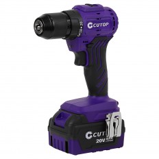 Шуруповерт cutop e-profi 20В, 13мм, 2 Батареи, 4ач, З/у (кулер), пл. бокс., арт. 01-886