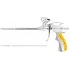 Пистолет для монтажной пены, цельнометаллический, прорезиненная ручка, арт. 14284