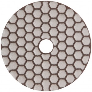 Алмазный гибкий шлифовальный круг АГШК (липучка), сухое шлифование, 100 мм, Р 30, арт. 39850