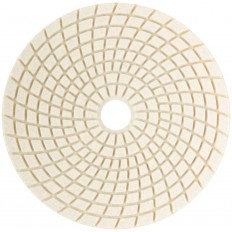 Алмазный гибкий шлифовальный круг АГШК (липучка), влажное шлифование, 125 мм, Р 100, арт. 39882