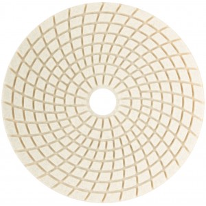 Алмазный гибкий шлифовальный круг АГШК (липучка), влажное шлифование, 125 мм, Р 100, арт. 39882