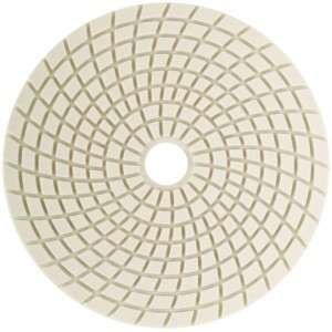 Алмазный гибкий шлифовальный круг АГШК (липучка), влажное шлифование, 125 мм, Р1500, арт. 39886