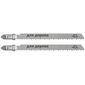 Полотна для эл. лобзика, t101b, по дереву, hcs, 100 мм, 2 шт., арт. 40802М Полотна для эл. лобзика, t101b, по дереву, hcs, 100 мм, 2 шт., арт. 40802М