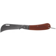 Нож электрика, нержавеющая сталь, дер.рукоятка арт. 10525