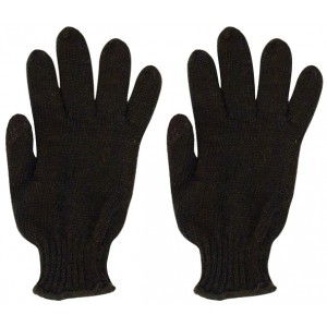 Перчатки вязанные утепленные, полушерстяные, двойной вязки (3 нити) размер 20 арт. 12500