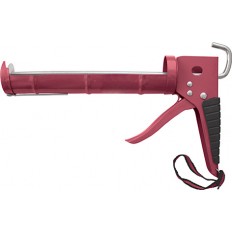 Пистолет для герметика, полукорпусной усиленный, зубчатый шток, 225мм арт. 14165