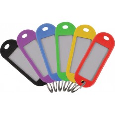 Бирки для ключей, пластиковые (набор 6 шт) арт. 171802