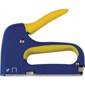 Степлер, ABS пластик.сине-желтый корпус, 6-14 мм арт. 32147