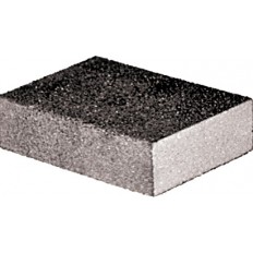 Губка шлифовальная алюминий-оксидная, 100х70х25мм, средняя жесткость Р80/Р120 арт. 38368