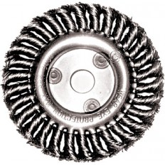 Корщетка дисковая прямая, для УШМ, стальная, 125 мм арт. 39030