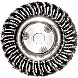 Корщетка дисковая прямая, для УШМ, стальная, 125 мм арт. 39030