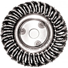 Корщетка-колесо 125 мм витая арт. 39103