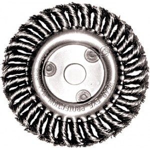 Корщетка-колесо 100 мм витая арт. 39101