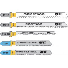Набор полотен для электролобзика, 5 шт (T111C; T101BR; T101AO; T118A; T118B) арт. 41011