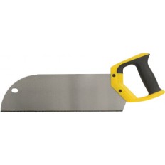 Ножовка по фанере с запилом, черно-желтая ручка, 350 мм, шаг 12 T арт. 41284