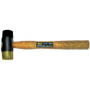 Молоток-киянка резина/пластик, деревянная ручка 45 мм арт. 45545