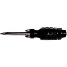 Отвертка с черной усиленной ручкой с 5 битами CrV арт. 56245