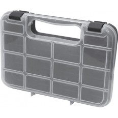 Ящик для крепежа (органайзер) прозрачный 10" (24,5 х 18 х 4,5 см) арт. 65643
